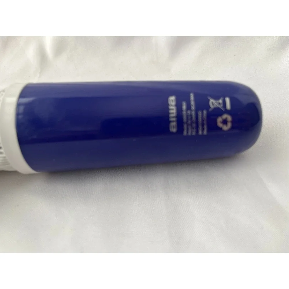 Aiwa Bluetooth Wireless Karaoke Microphone Speaker Blue Rechargeable Mic Tested